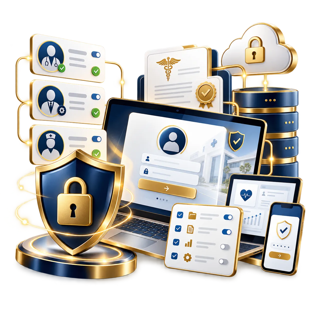 Vista conceptual del portal de gestión empresarial